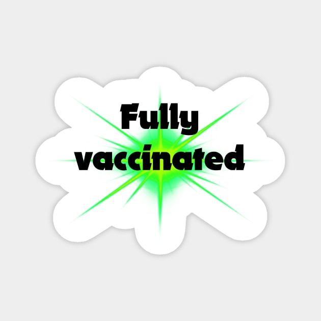 fully vaccinated - for bright backgrounds Sticker by RubyMarleen